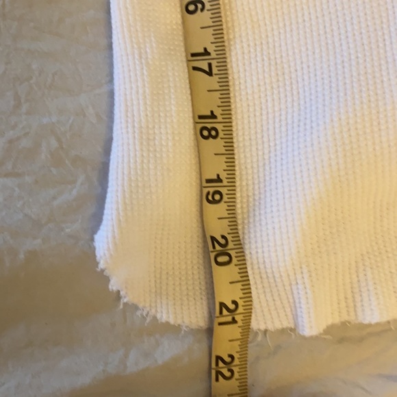 NEW White waffle Henley tank top. - Picture 10 of 12